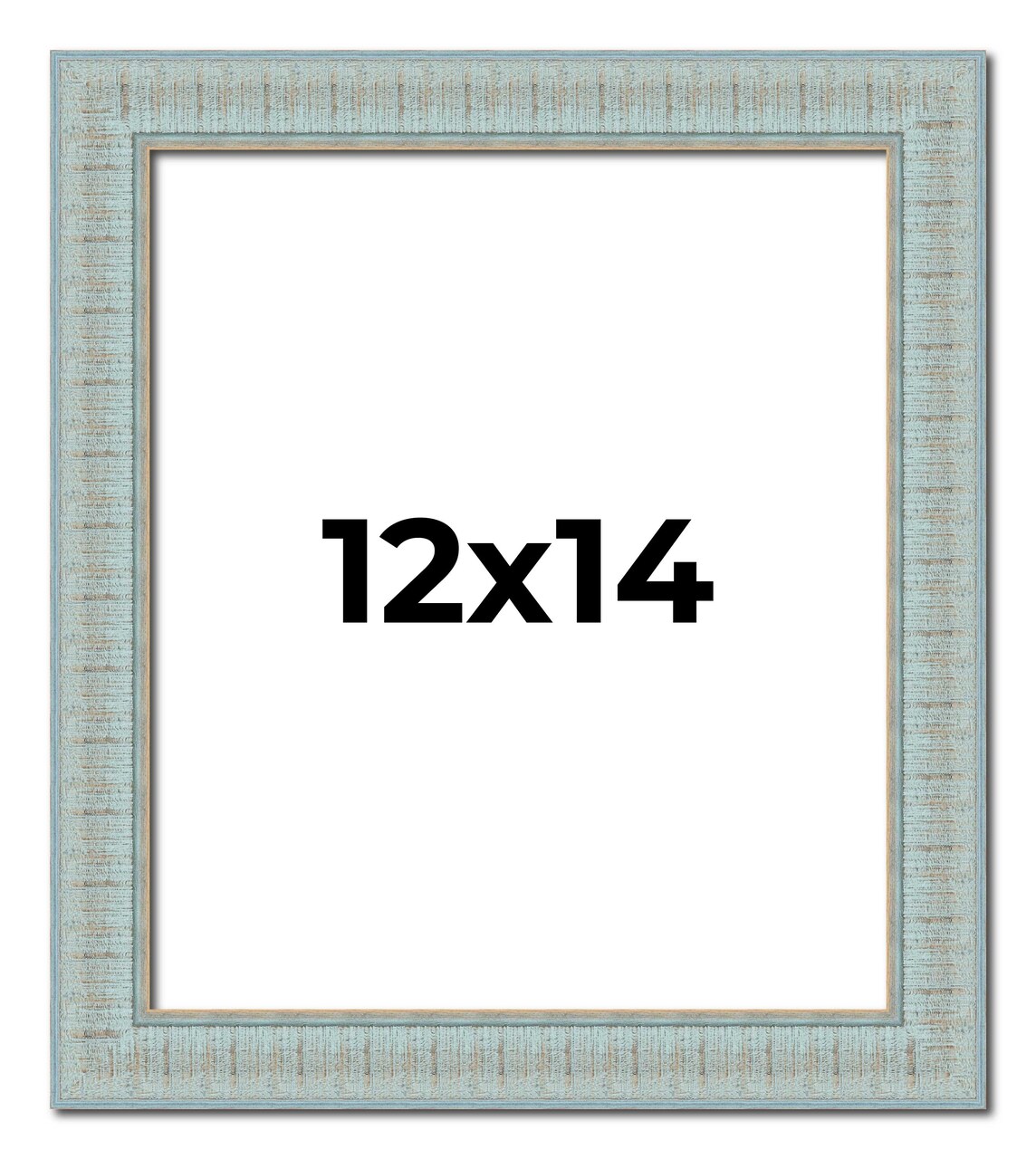 Refined Blue Picture Frame - UV Acrylic, Foam Board Backing, Hanging Hardware